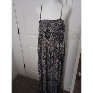 Black and White Sundress Spaghetti Strap OS